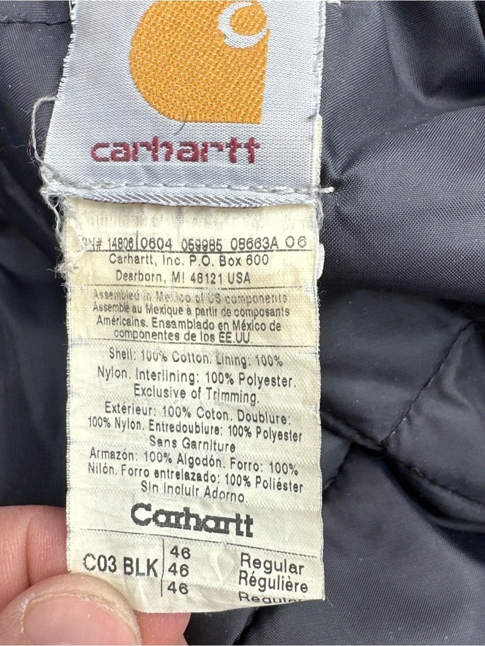 Vintage Carhartt Canvas Arctic Work Jacket Men’s Size XL - Picture 7 of 7